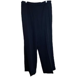 NEW Tower Hill Wide Leg High Rise Work Pants Trousers Size 16 Black